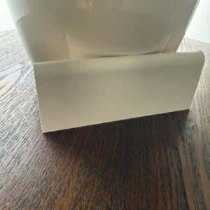 Skirting white veneer (can be painted) 15x60x2500 mm - YL0606
