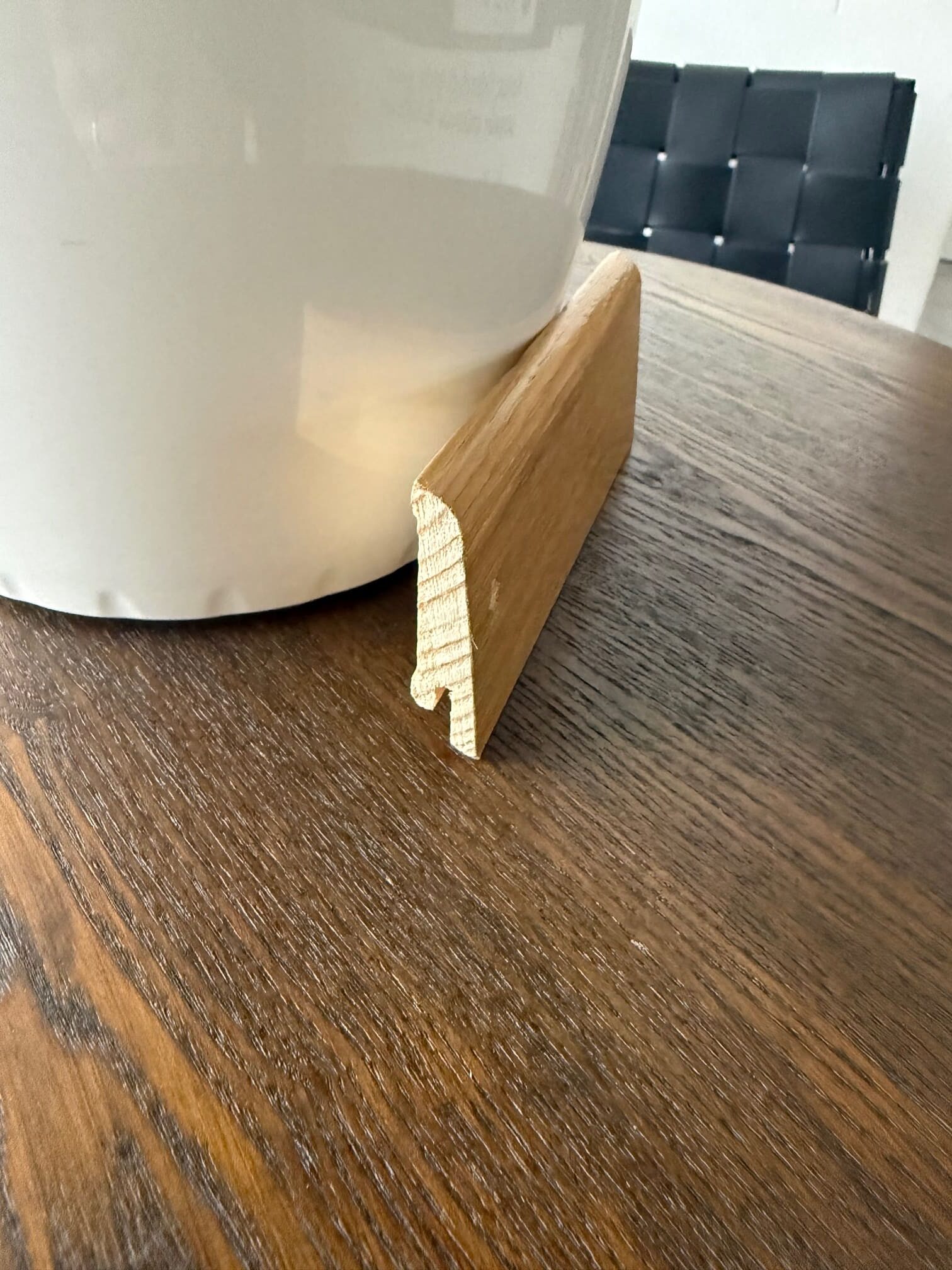 Skirting white veneer (can be painted) 15x60x2500mm - SV0001 - Image 2