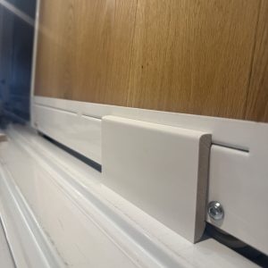 Skirting white veneer (can be painted) 13x80x2500mm - YL0597